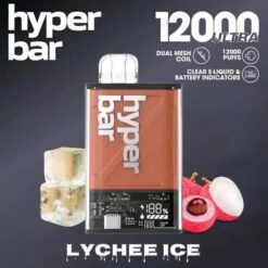 Hyperbar Ultra 12000 Puffs ลิ้นจี่ Lychee Ice