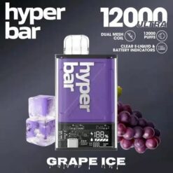 Hyperbar Ultra 12000 Puffs องุ่น Grape Ice