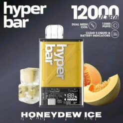 Hyperbar Ultra 12000 Puffs เมล่อน Honeydew Ice